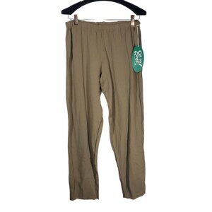 NWT Oh My Gauze Dolphin Pants Size 2 (L/XL) Stone Tapered Pull-On Lagenlook